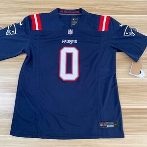 😂Christian Gonzalez Navy Vapor Stitched Jersey🤩